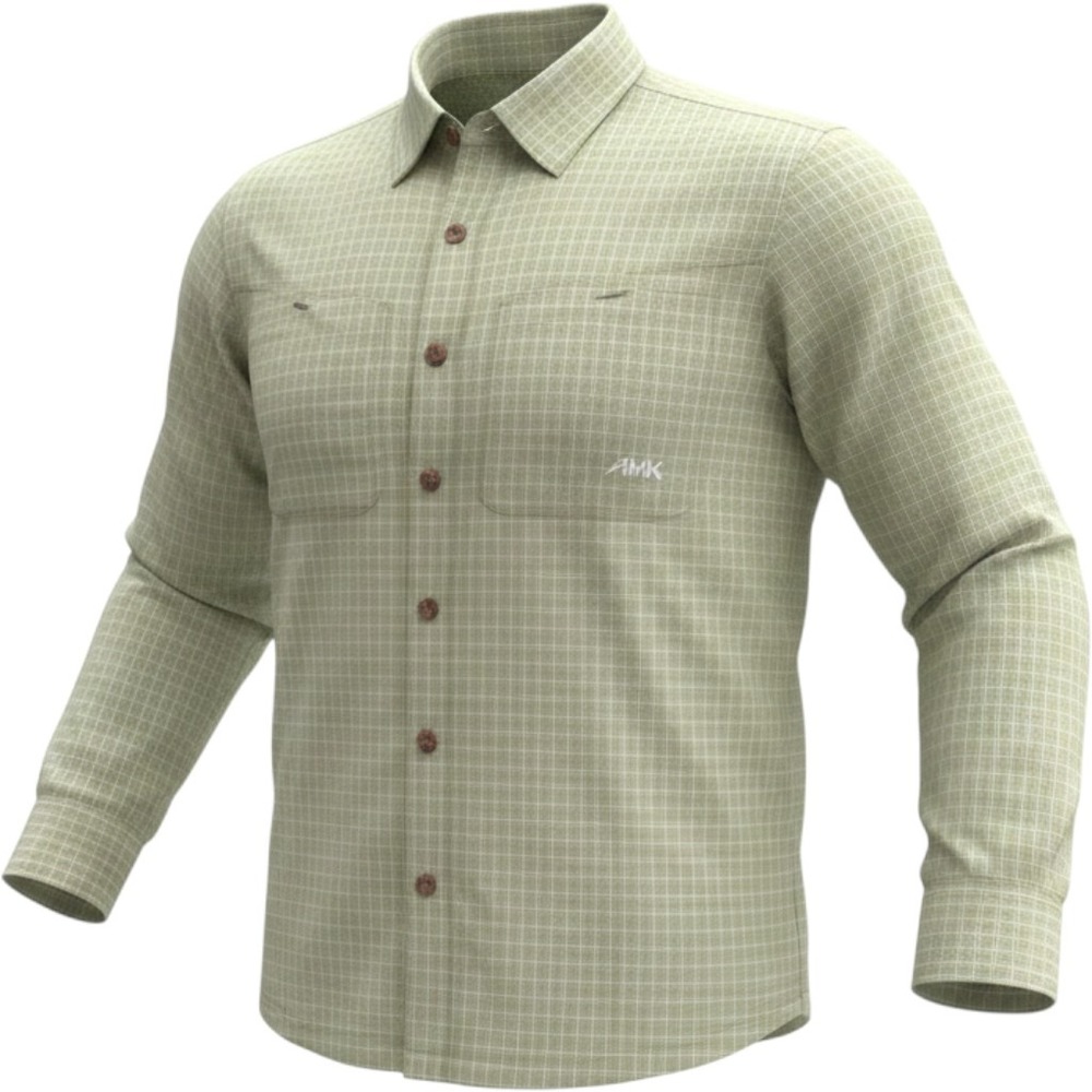 Mountain Khakis Mens Small Green Plaid Button Down Long Sleeve Hiking Shirt MK